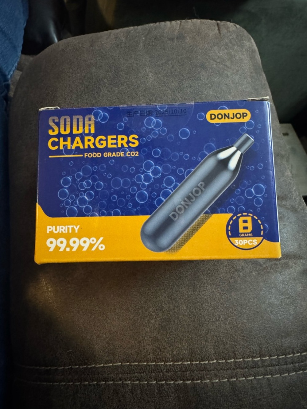 Blue & Yellow Soda Chargers CO2 - 8g (30pcs)